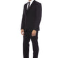 Black Cotton Men Suit