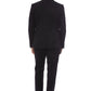 Black Cotton Men Suit