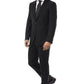 Black Virgin Wool Men Suit