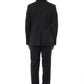 Black Virgin Wool Men Suit