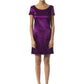 Violet Acrylic Women Dress