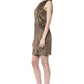 Brown Viscose Women Dress