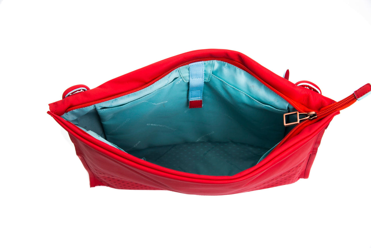 Red Leather Women Shoulder Bag