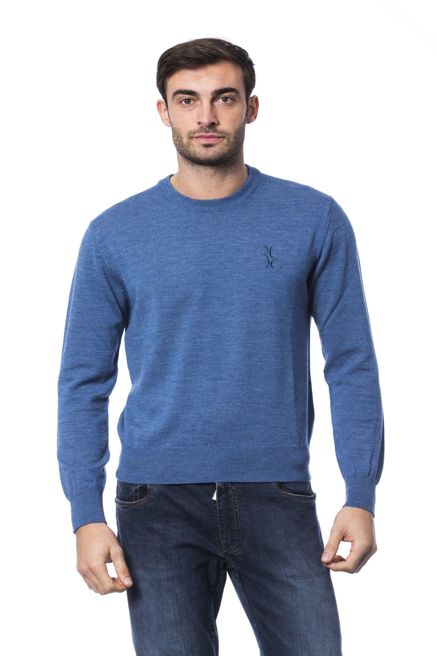 Blue Merino Men Sweater