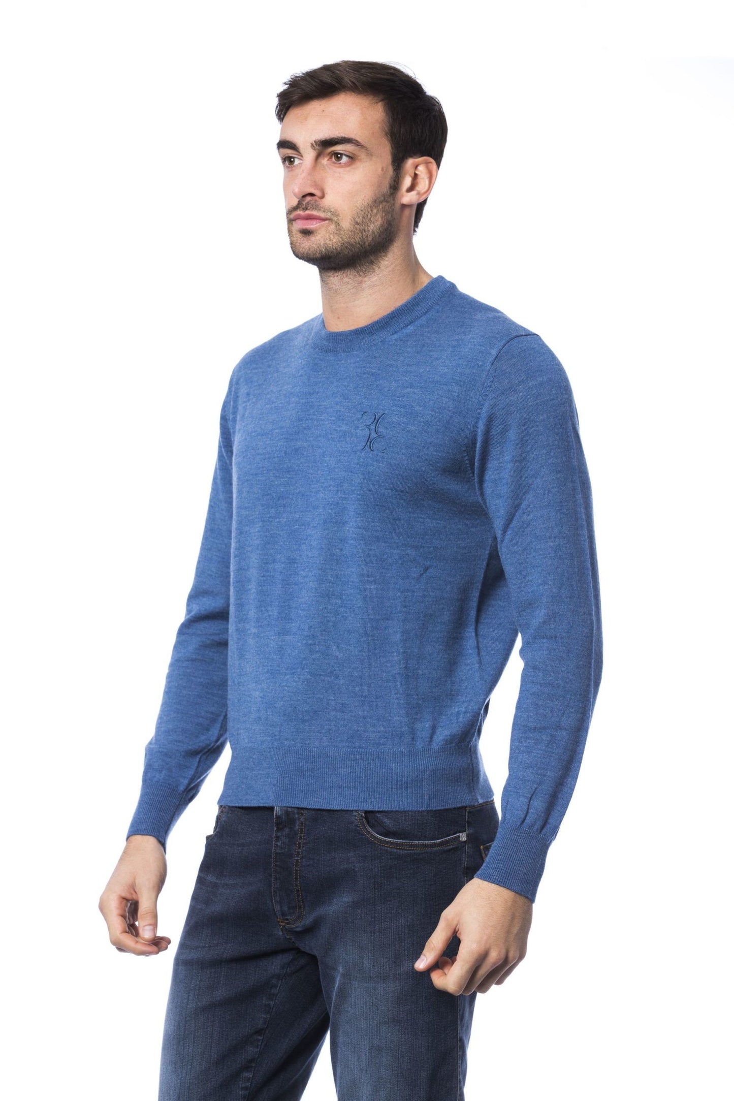 Blue Merino Men Sweater