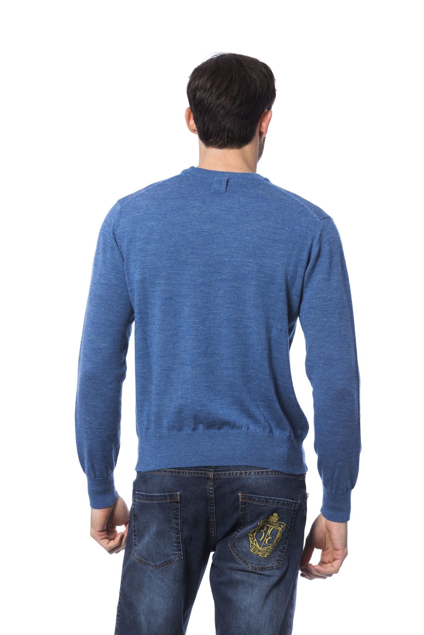 Blue Merino Men Sweater