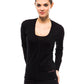 Black Wool Women Cardigan