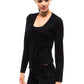 Black Wool Women Cardigan