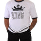 Royal Crown Motif Crew Neck Tee
