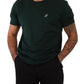 Elegant Dark Green Crew Neck Tee