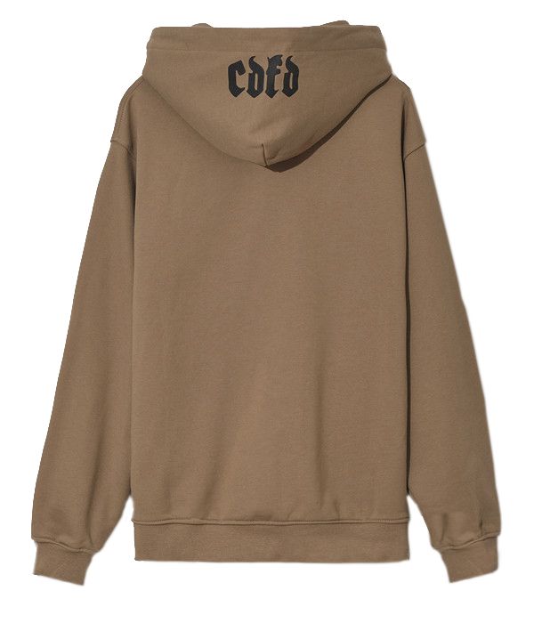 Chic Embroidered Cotton Hooded Sweatshirt