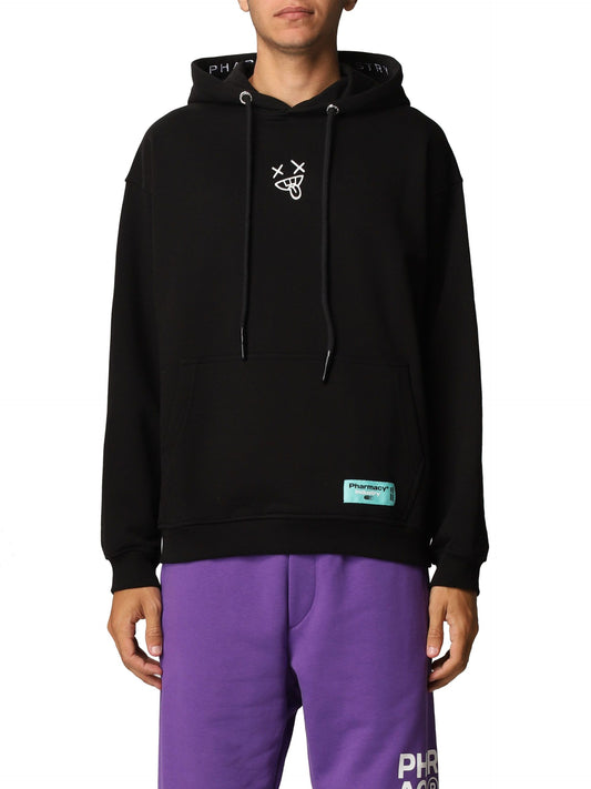 Black Cotton Men Sweater