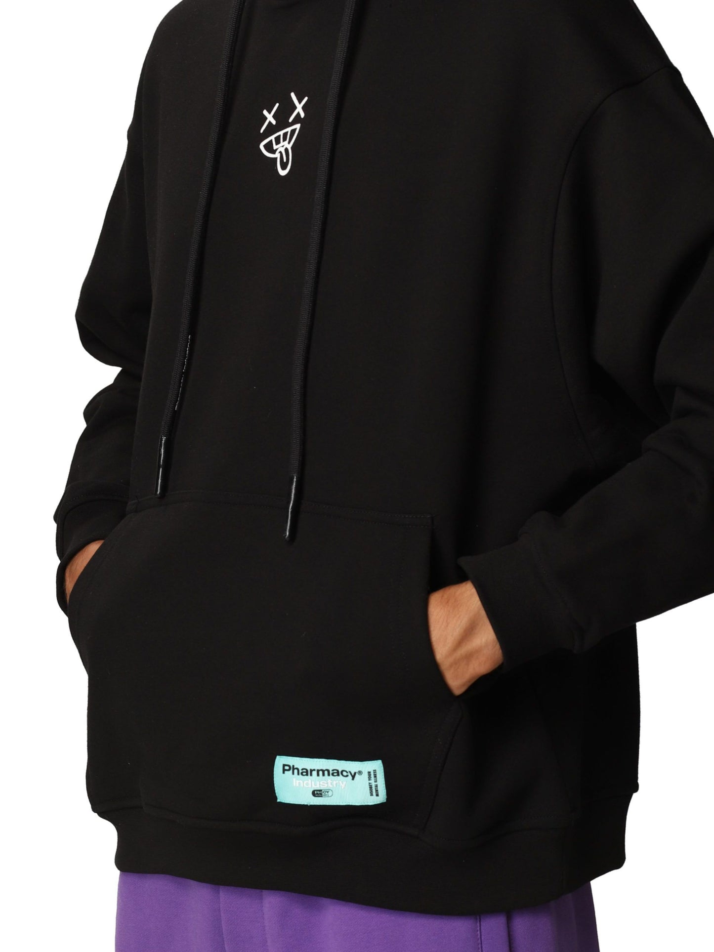 Black Cotton Men Sweater