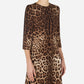 Brown Wool Women Dress