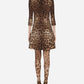 Brown Wool Women Dress