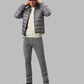 Elite Grey Goose Down Puffer Jacket