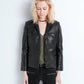 Black Lamb Leather Women Jacket