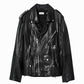 Elegant Studded Lamb Leather Jacket