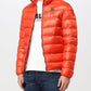 Orange Nylon Men Jacket