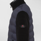 Elegant Dual Fabric Blue Men's Jacket