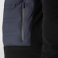 Elegant Dual Fabric Blue Men's Jacket