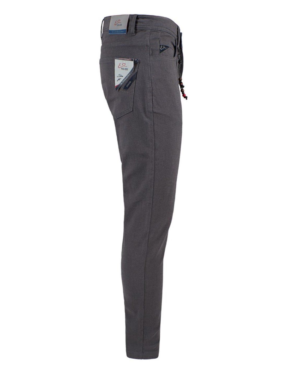 Gray Cotton Men Trouser