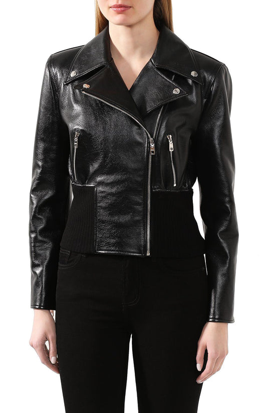 Black Calfskin Women's Jacket