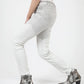 White Cotton Women Trouser