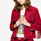 Red Goat Leather Women Jacket