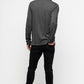Gray Cotton Men's Polo Neck T-Shirt