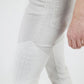 White Cotton Women Trouser