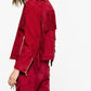 Red Goat Leather Women Jacket