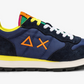 Blue Leather Men Sneaker