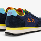 Blue Leather Men Sneaker
