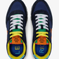 Blue Leather Men Sneaker