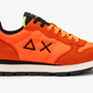 Orange Leather Men Sneaker