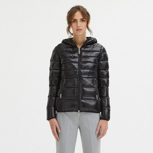 Black Nylon Women Jacket