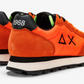 Orange Leather Men Sneaker