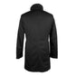 Black Wool Men's Long Coat