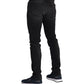 "Black Cotton Men's Slim-Fit Jean"