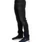 "Black Cotton Men's Slim-Fit Jean"