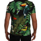 Jungle Print Crew Neck Cotton Tee