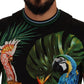 Jungle Print Crew Neck Cotton Tee