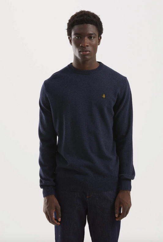 Blue Wool Men Sweater