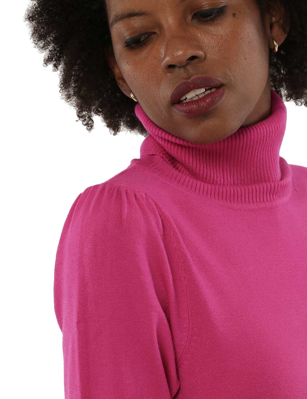 Fuchsia Viscose Women Sweater