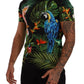 Jungle Print Crew Neck Cotton Tee
