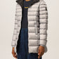 Chic Padded Down Jacket with Fur Hood