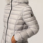 Chic Padded Down Jacket with Fur Hood