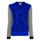Blue Cotton Men's Sweater