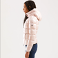 Chic Short Quilted Down Jacket with Maxi Hood